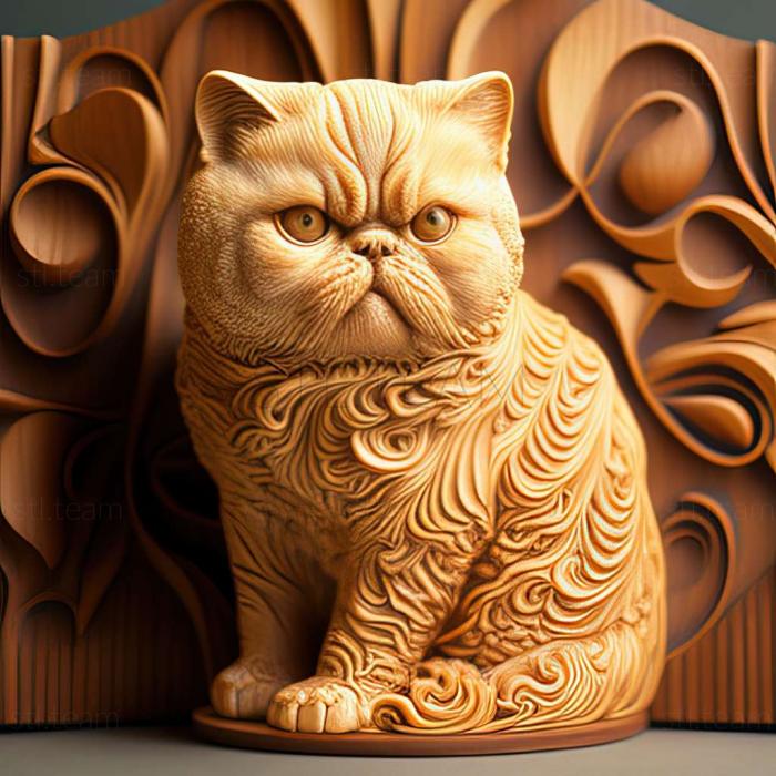 3D model Exotic Shorthair cat (STL)